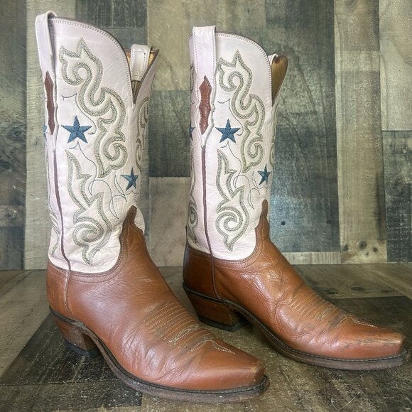 Lucchese N4535 Stars 1883 Western Cowboy Boots Womens 8 B - Picture 2 of 12